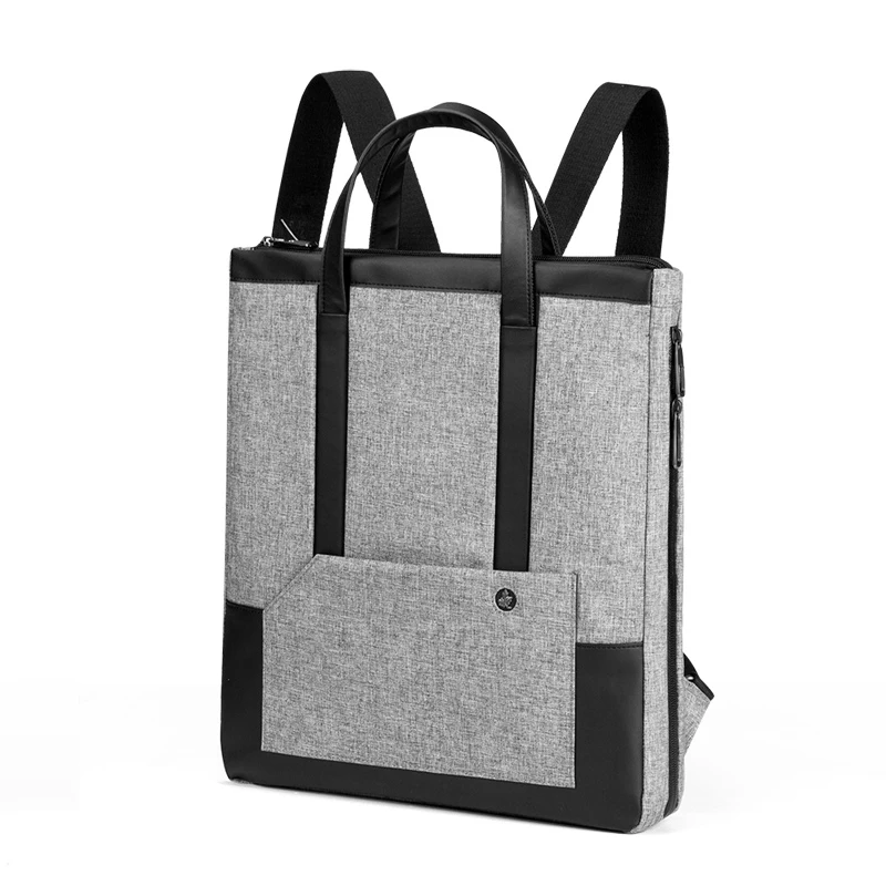 

CAI Tote Bag Back Pack Removable Belt 14" Laptop Office Briefcase Bookbag Girl Handbag School Shoulder Bags Sling Women Teenager