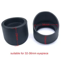 2 pcs/set 34mm Diameter Rubber Eyepiece Cover Eyeguards Eye Shields Protection Stereo Microscope Telescope Monocular Binocular 2