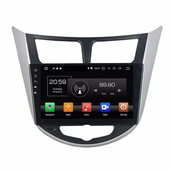 

9" Octa Core Android 10 Car GPS radio Navigation for Hyundai Verna Accent i25 Solaris grand avega 2010-2017