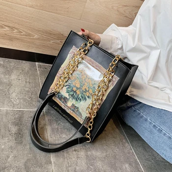 

High-end Bag, Western Style Female Bag, 2020 New All-match Messenger Bag, Fashion Printing Chain Small Satchel Ladies Hand Bags