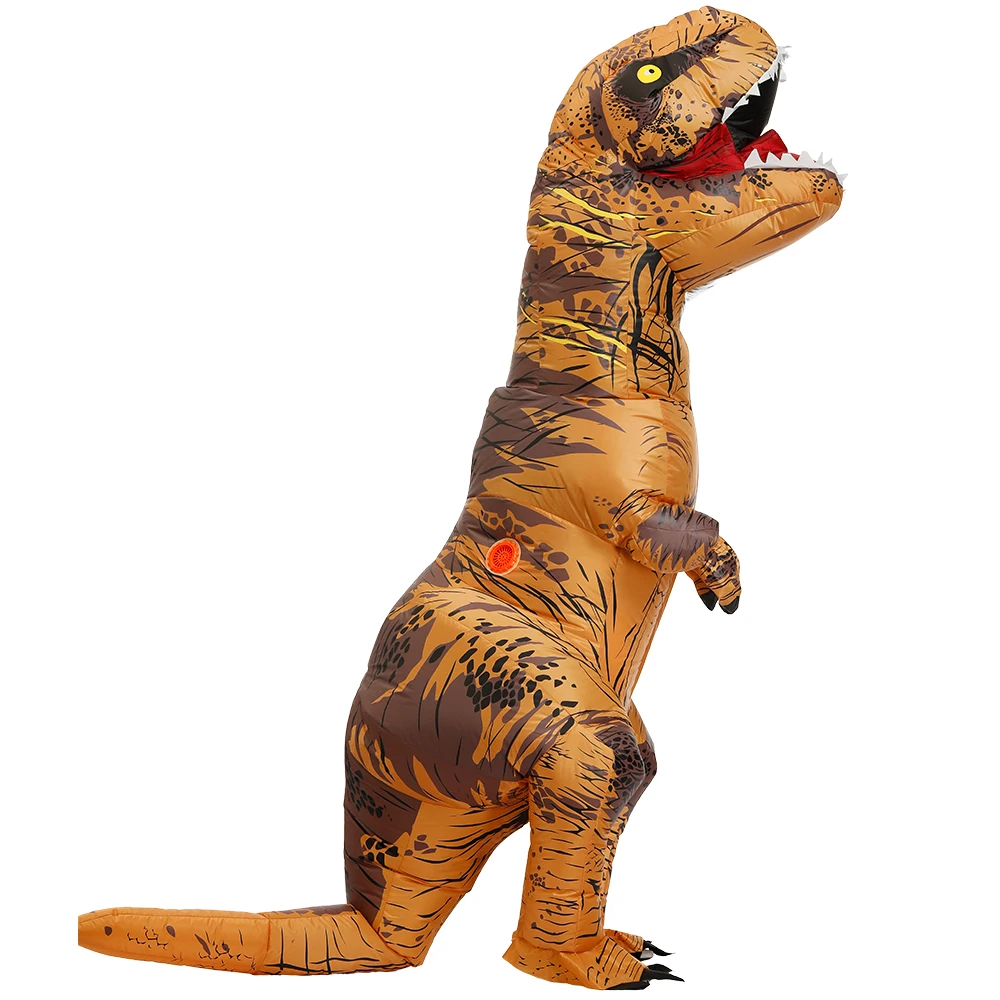 Взрослый детский надувной костюм динозавра T REX wo мужские костюмы динозавр инопланетянин Хэллоуин нарядное платье карнавальный костюм косплей