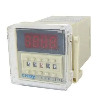 

DH48S-2ZH LCD Display Time Timer Delay Relay 8-Pin DPDT 0.01S-99H99M AC/DC24V