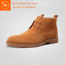 Xiaomi Mijia/Ботинки Челси; замшевые кожаные ботильоны; Мужская обувь; удобные классические мужские повседневные модные ботинки в винтажном стиле; сезон весна-осень
