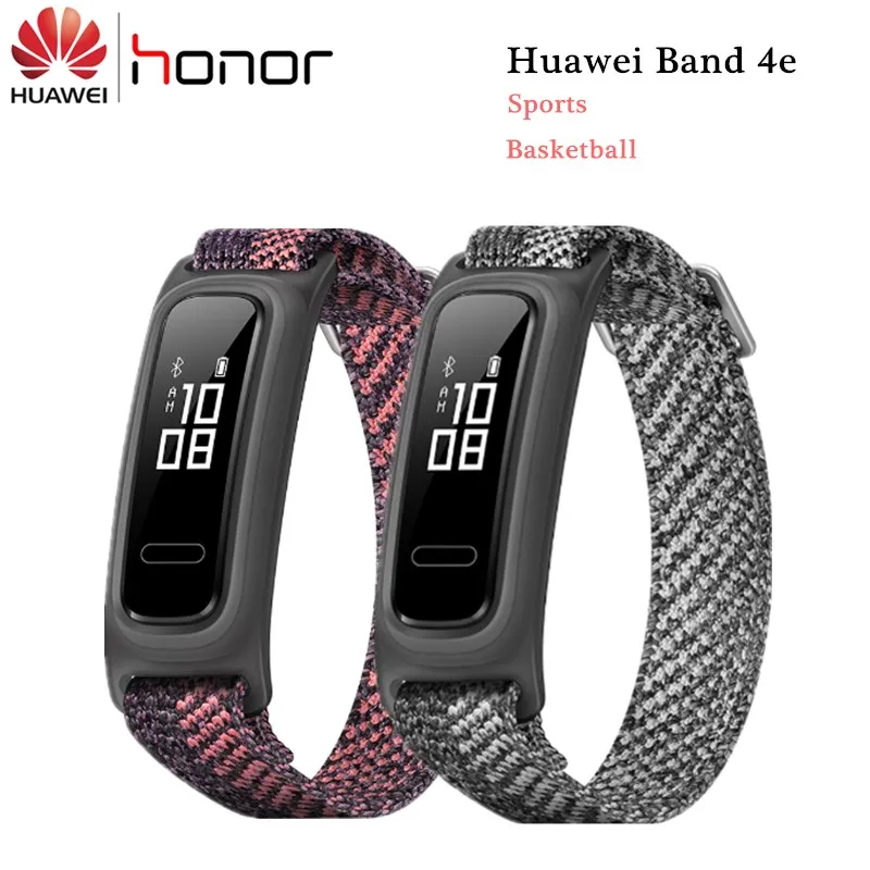 

Huawei Band 4e Smart Band Dual Wrist&Footwear Mode Basketball Data Monitor 14 Days Battery 50M Waterproof Smart Sports Bracelet