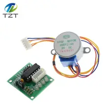 1 лот 28BYJ-48-5V 4 фазы шаговый двигатель+ плата драйвера ULN2003 для Arduino шаговый двигатель+ ULN2003 плата драйвера