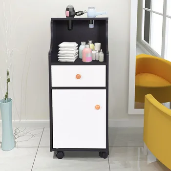 

Barber Cabinet Hair Salon Tool Beauty Salon Locker Salon Cart Black White Color