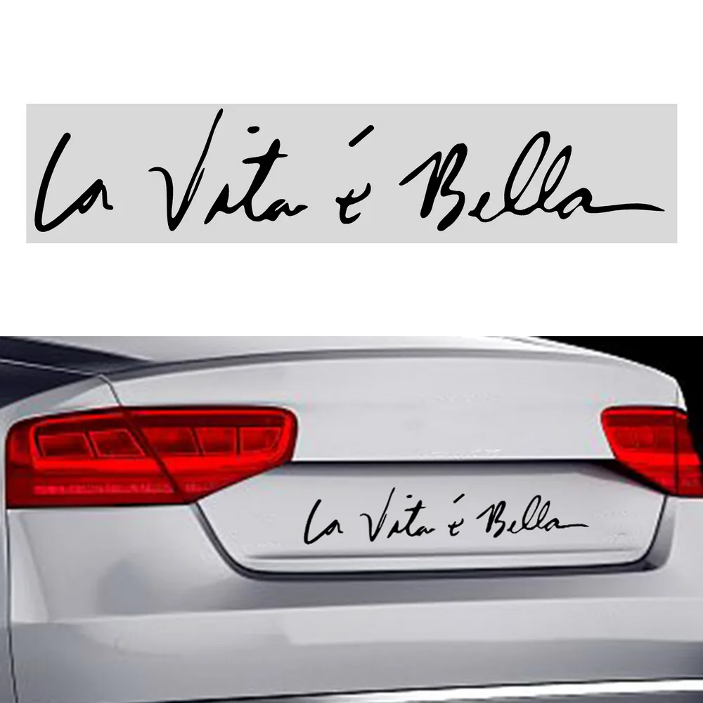 

Car Styling Stickers Life is Beautiful Car Stickers Vinyl Decal for Volvo Toyota Renault Chevrolet cruze Opel astra h Nissan