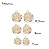 10PCS Wholesale Coin Pendant for Necklace Making DIY Earring Charms Human Face Pattern Round Pendants Accessories ► Photo 3/5