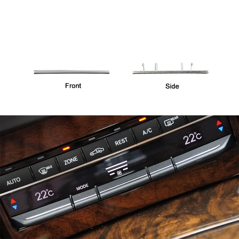 37*2mm Car Center Right A/C TEMP Switch Button Trim Strip Chrome Light For Mercedes W212 Interior Accessories Decoration | Автомобили и