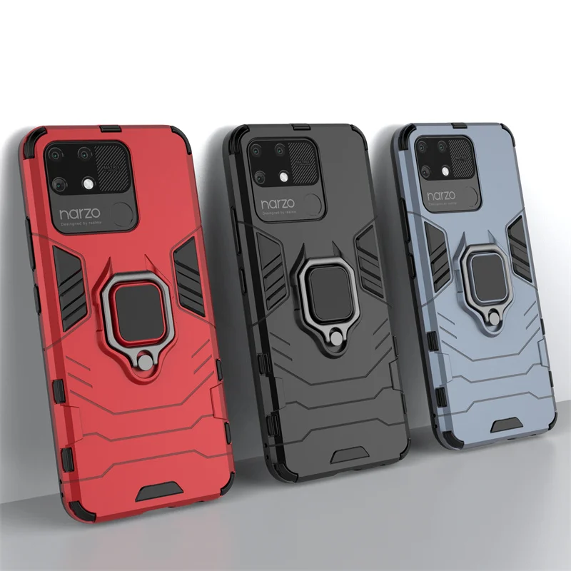 Custodia Per Oppo Realme Narzo 50A Cover Per Realme Narzo 50A Capas Paraurti Pc Custodia Per Armatura Magnetica Per Realme Narzo 50A Fundas