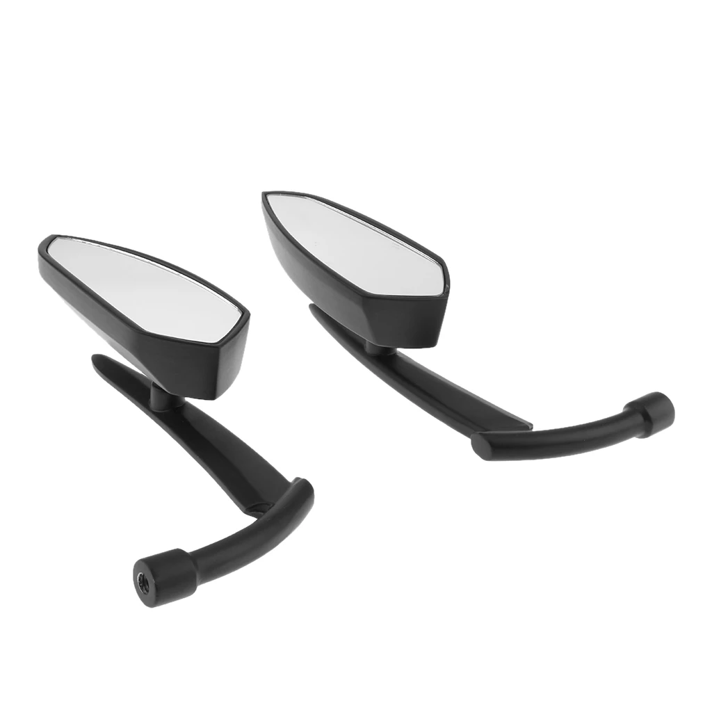 Black Motorcycle Adjustable Rear View Mirrors for Harley X48 XL883 1200  125 x 50 mm