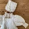 Camiseta de encaje con cuello de princesa para bebé, ropa interior de alta calidad con encaje hueco, coreana ► Foto 2/4