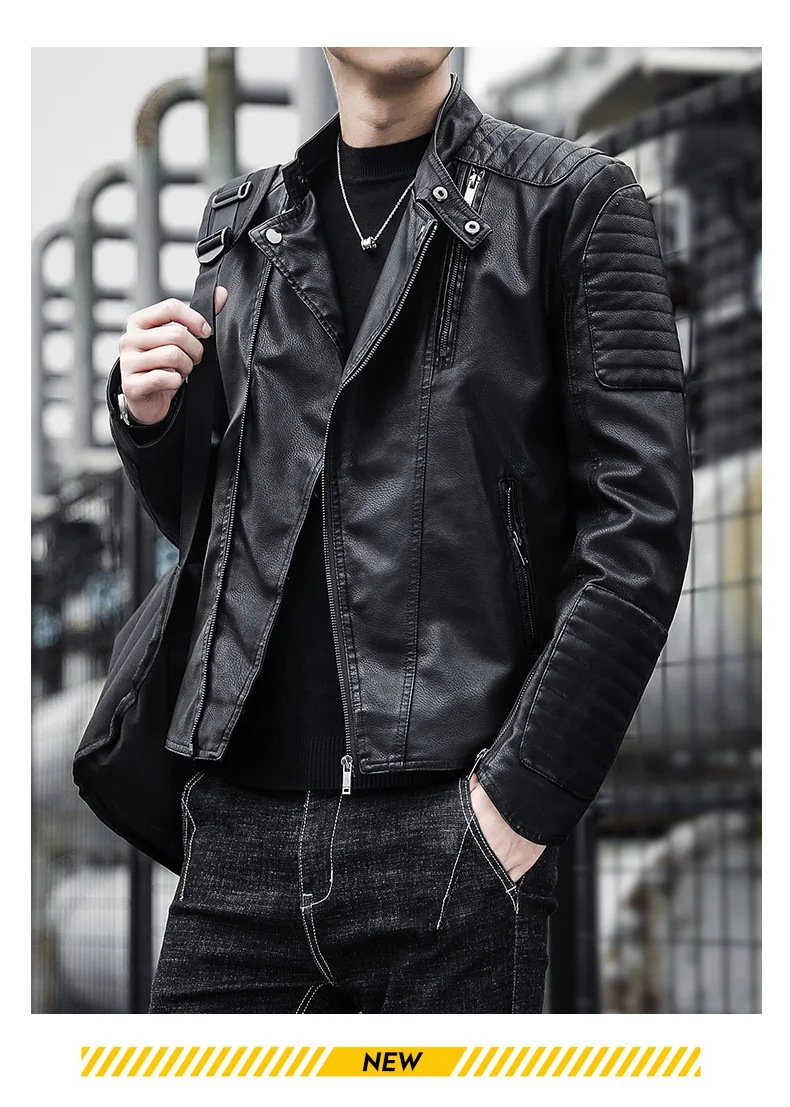 Winter Clothing Men Leather Jacket | Fashions Jacket Leather - Brand Clothing Men - Aliexpress