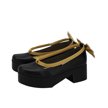 

VOCALOID Hatsune Miku Cosplay Boots Snow MIKU Anime Shoes Coarse High heel Shallow mouth Shoes