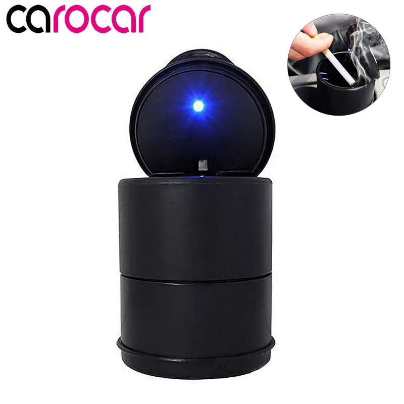 Carocar светодиодный портативный автомобильный Пепельница держатель чашка черный автомобиль высокий огнестойкий мусор автоматический свети... Carocar светодиодный портативный автомобильный Пепельница держатель чашка черный автомобиль высокий огнестойкий мусор автоматический свети...