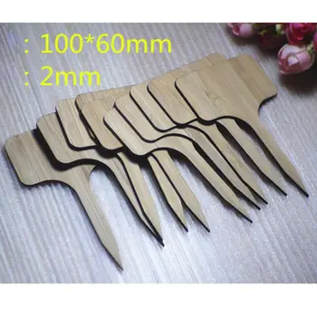 

50 Bamboo Plant Labels in Gift Box (T-Type) - Plant Tags - Cheese Markers new
