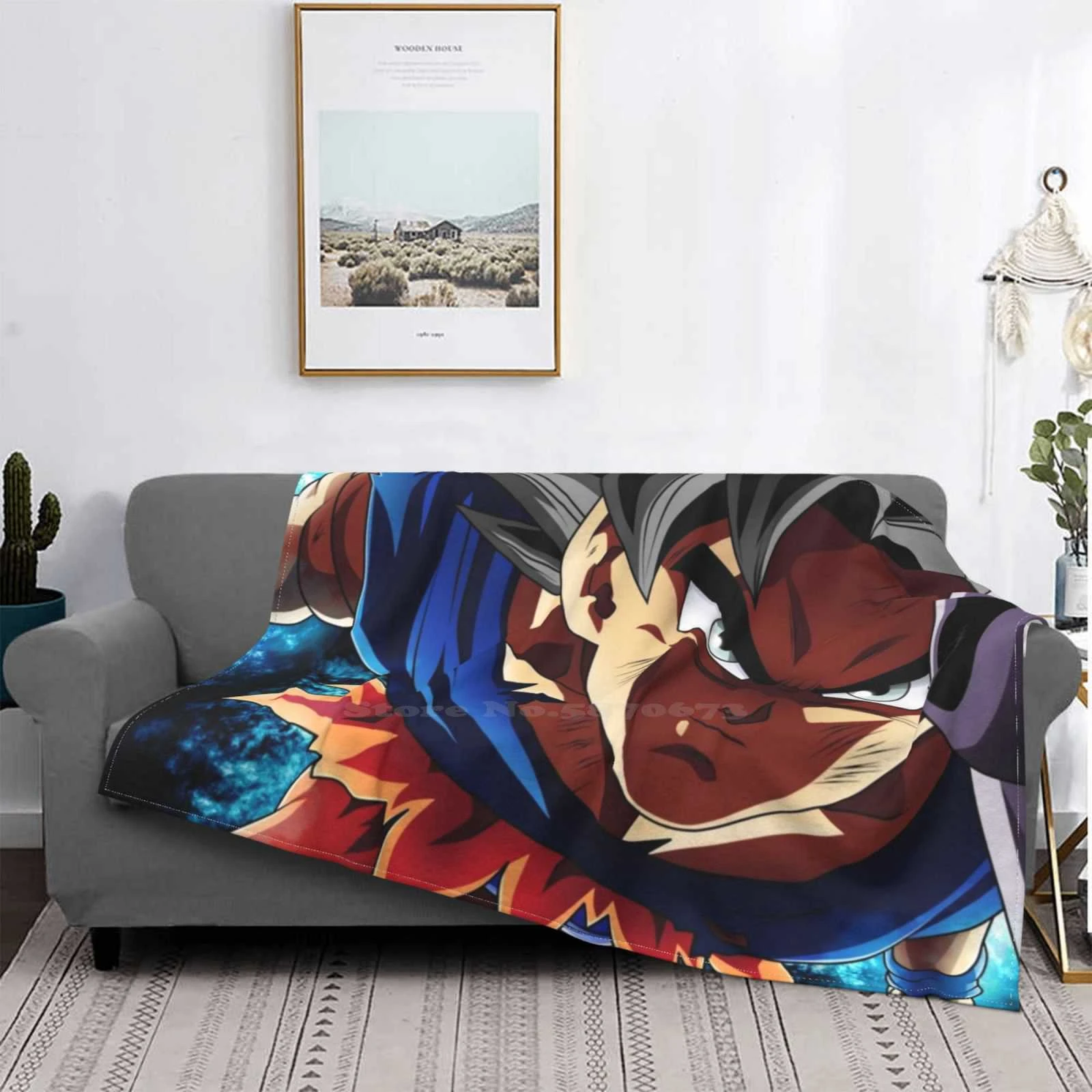 Manta suave para sofá cama, cómoda, súper Ultra instinto, Goku, Goku, Mui  Jiren|Chăn| - AliExpress