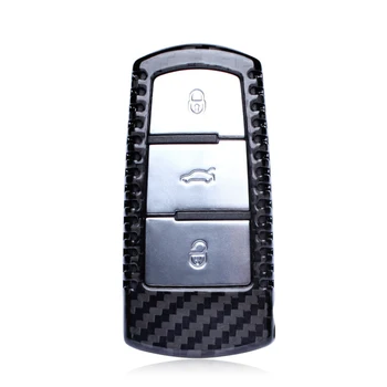 

Auto Key Case Carbon Fiber Remote Shell Bag Holder Covers for Volkswagen VW CC Magotan Car Accessories Key Bag Anti-Drop