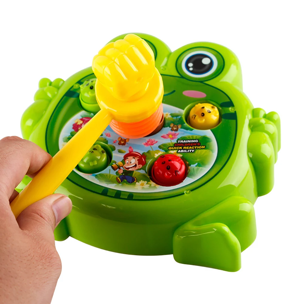  Kids Hit Hamster Game Toys Plastic Electric Funny Frog Interactive Hit Hamster Game Machine Childre