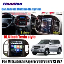 Liandlee Android для Mitsubishi Pajero V60 V68 V73 V77 1998~ 2006 Tesla стиль автомобильный экран Carplay BT gps Navi навигационная карта медиа