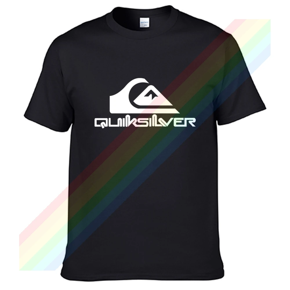 Классическая футболка Quiksilver 2021 с белым логотипом для мужчин брендовая унисекс из