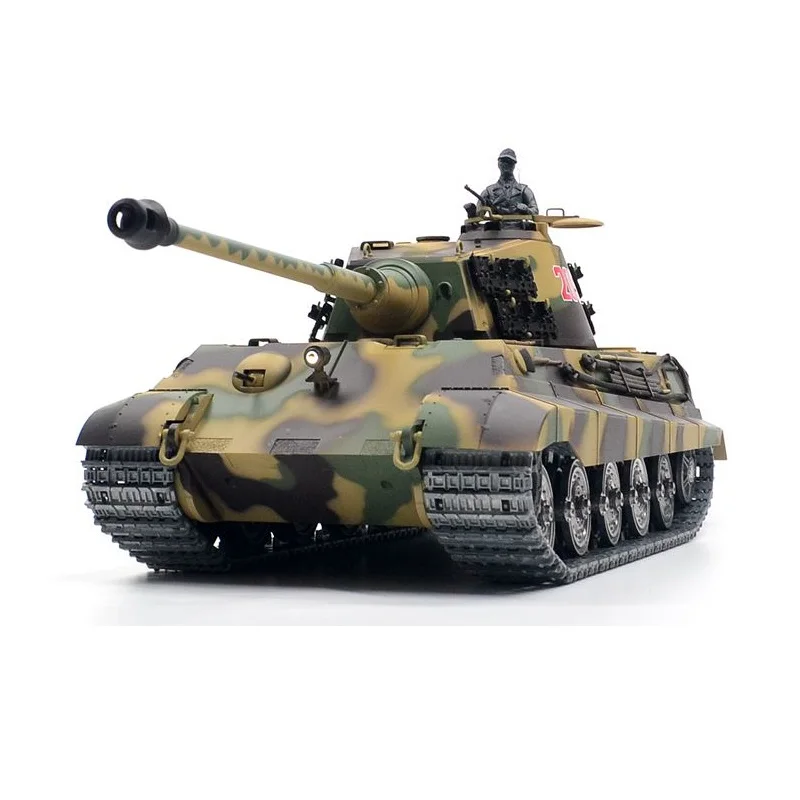 Тяжелый танк Henglong 1:16 King Tiger RC с инфракрасной боевой системой 3888A-1 игрушки подарок