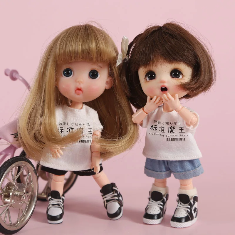 ob11 bjd Clothes Jeans Shorts T-shirt for 1/12 bjd Dolls Molly obitsu11 GSC Yoshino