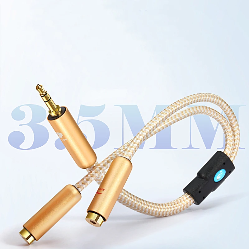 Conversion Cable Mini Jack 3 5mm to Dual 3 5mm Female Splitter for Headphone Microphone Tablet Premium 1 8 Audio Cable
