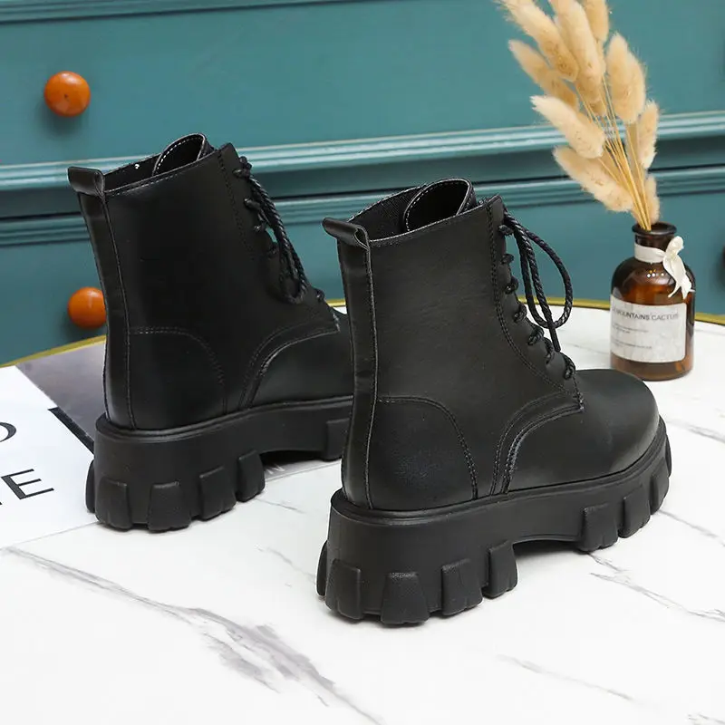 

Martin boots women British style all-match thick-soled warm motorcycle boots short boots women