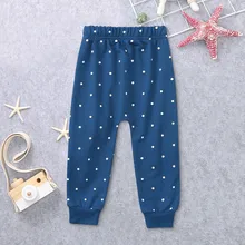 Весенне-осенние детские штаны для маленьких мальчиков и девочек; повседневные штаны; одежда для детей; штаны в горошек; брюки; одежда;# EW