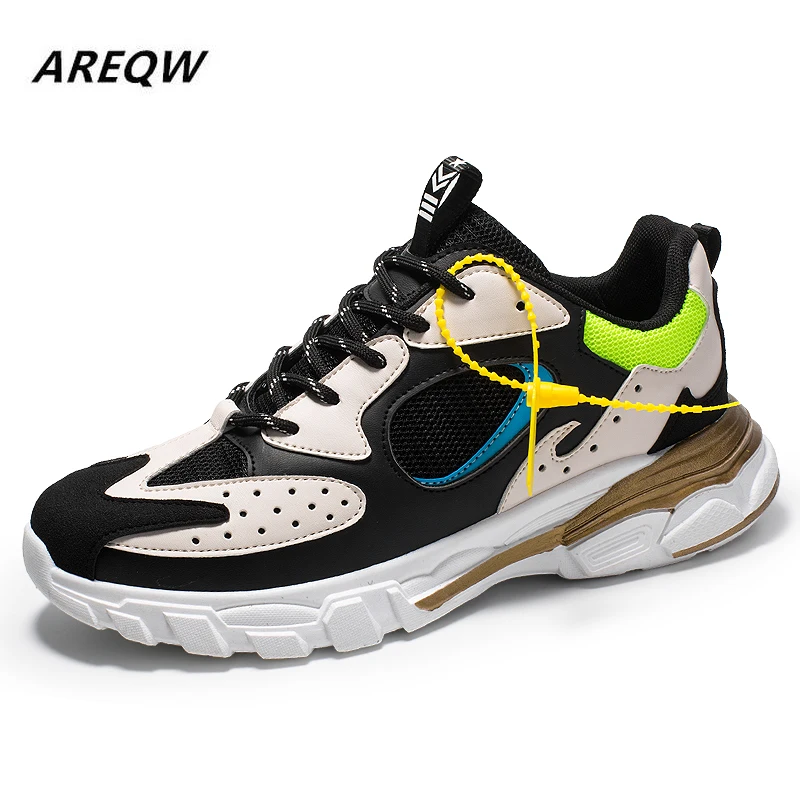 

Men's Cool Sneakers New Casual Shoes Outdoor Fashion Breathable 2019 Spring and Autumn Color Matching Mesh 2019 Men's Shoes