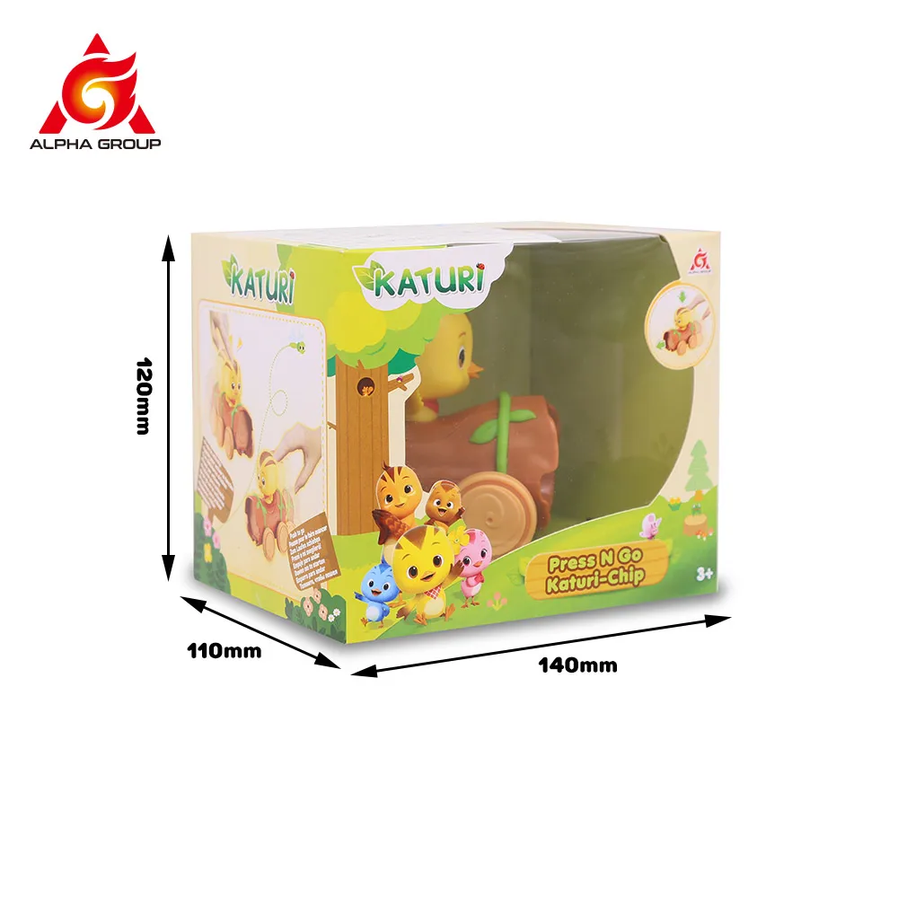 Katuri Animal в форме цыпленка press n go series Мобильная тележка детские игрушки развивающие