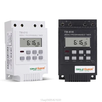 

Digital Electronic Timer Switch 220V 30A Rail Mount 17 Settings 7 Days Weekly Programmable Relay Controller O07 20 Dropship