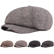 Мужские гольф-берет таксиста, шапка для вождения, повседневные газетные кепки, зимние уличные теплые шапки