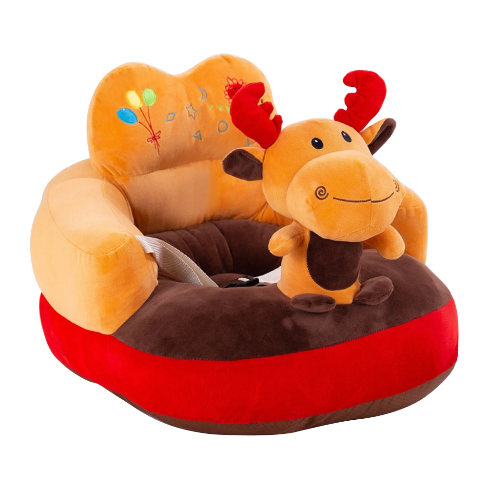 Cute Cartoon Baby Sofa Support Seat Kid Feeding Washable Plush Chair Learning Sit Toddler Nest Puff Feeding Cradle