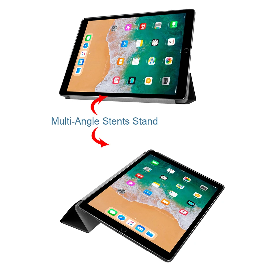МТТ PU кожаный чехол для планшета iPad Pro 12 9 '񟭏 2017 релиз Магнитный Флип стенд