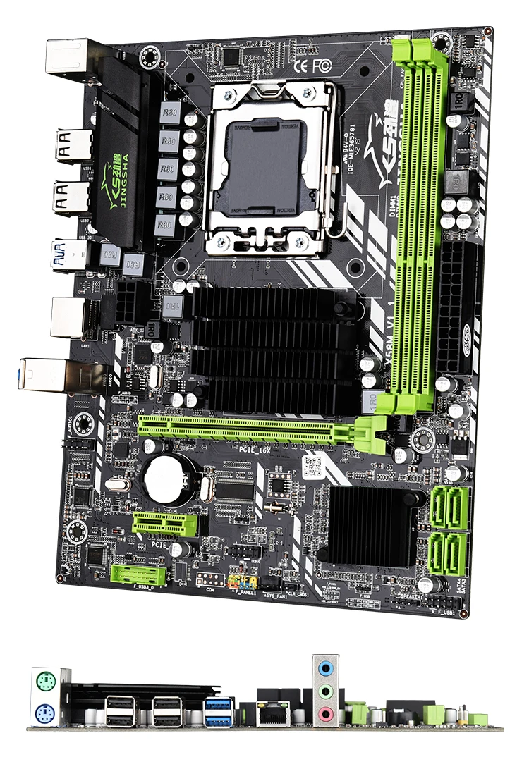 Новая материнская плата Jingsha X58 LGA 1366 с поддержкой серверной памяти REG ECC и
