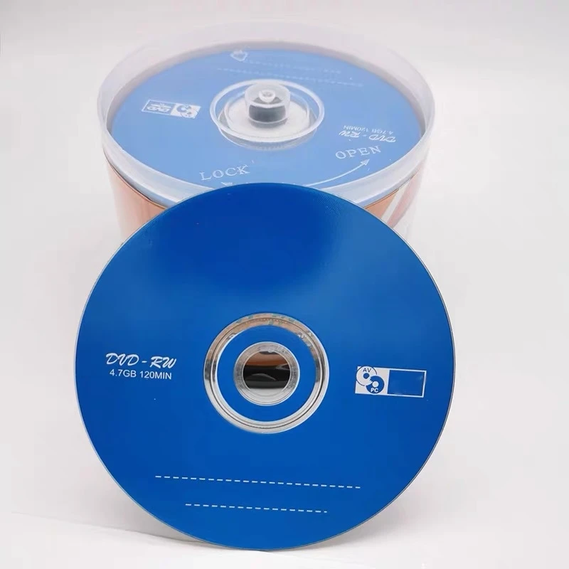 Оптовая продажа 50 дисков UPL Синие Пустые напечатанные 4 7 ГБ 4X DVD RW диски |