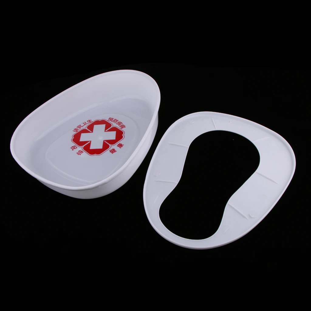 Personal Care Autoclavable PP Bedpan Brush Gloves Set Bed Pan Elderly Women Men Adults Incontinence Aid Tools