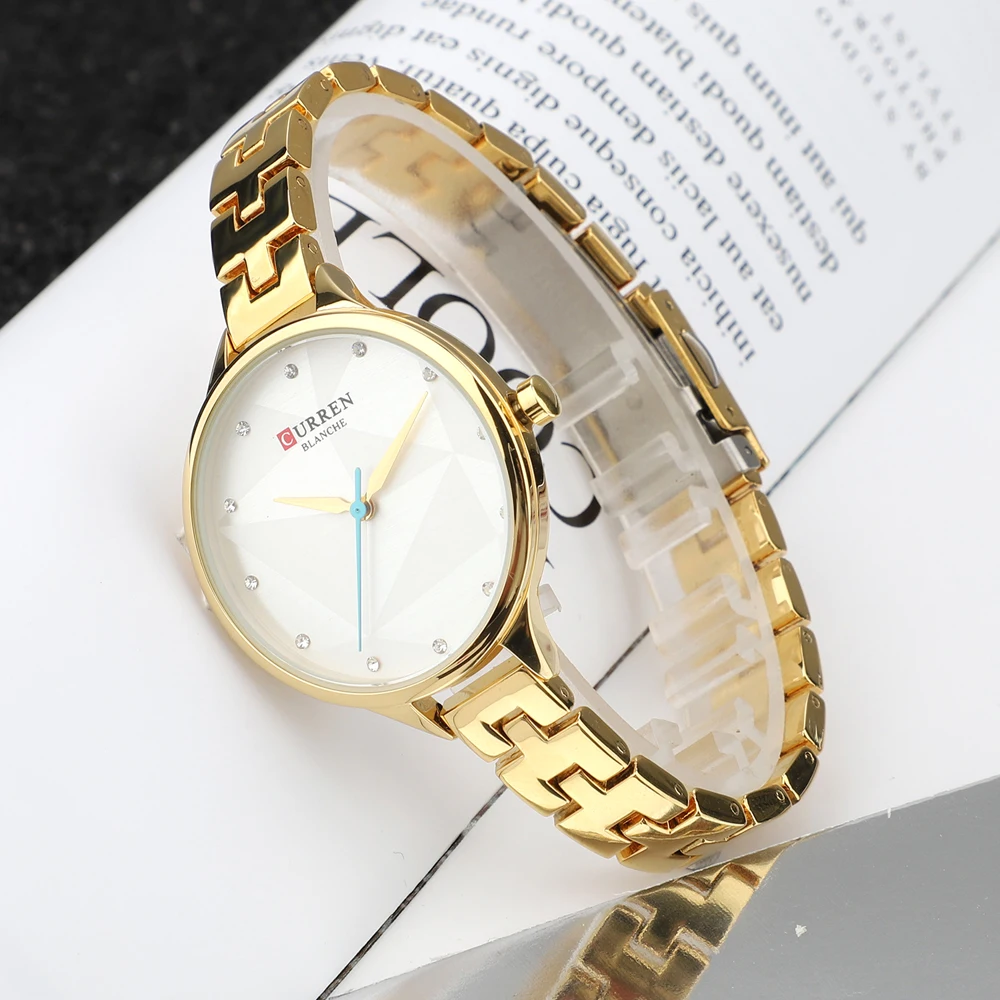 CURREN Gold Watch Women Watches Ladies Creative Steel Women's Bracelet Watches Female Clock Relogio Feminino Montre Femme 2019 drop shipping (13)