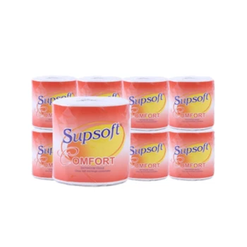 

10 Rolls of Moisture-Proof Roll Independent Packaging Durable Three-Layer Primary Wood Pulp Toilet Paper Kitchen Paper