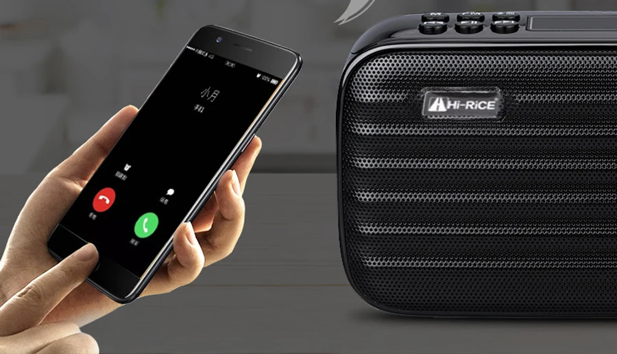 REC светодиодный портативный FM/AM радио USB TF карта MP3-плеер цифровой динамик bluetooth Hi-Rice SD-112
