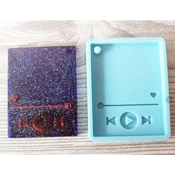 

DIY Crafts Polymer Super Glossy Epoxy Resin Player Mold Keychain Silicone Mould A2UA