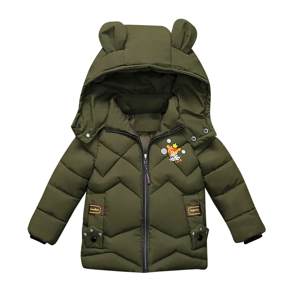 

Kids Fashion Autumn Winter Jacket Boys Girls Thick Warm Outerwear Coat Padded Winter Jacket Snow Clothes For 2-5T Children