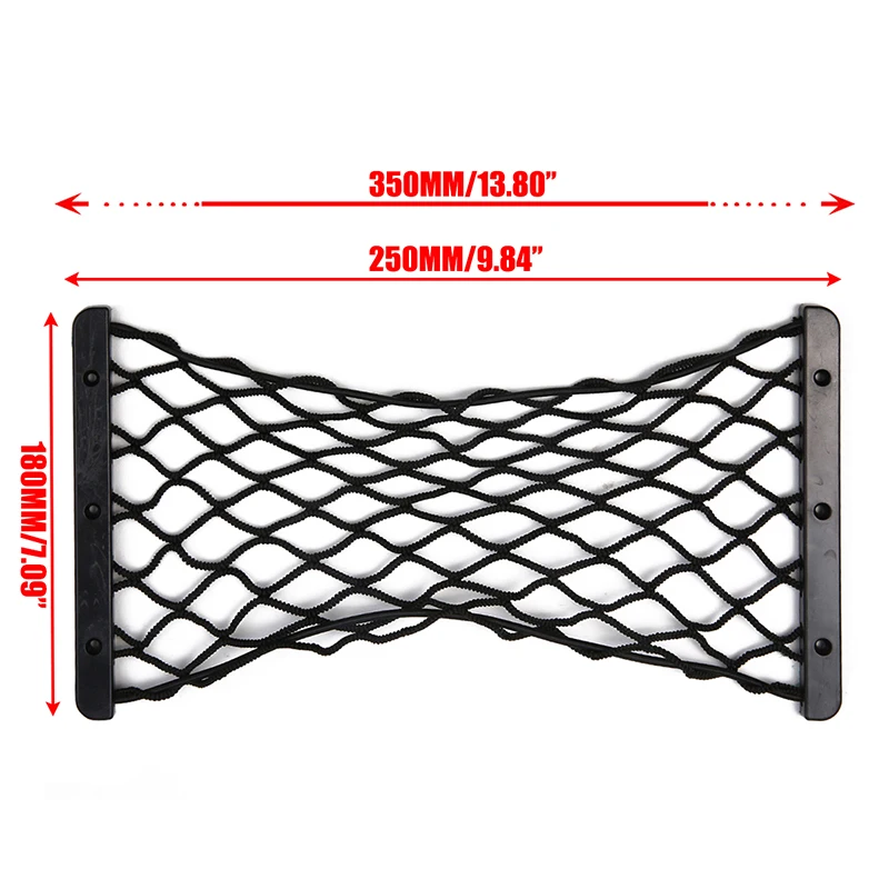 1pc Auto Rear Trunk Storage Net Mesh Bag Car Trunk Organizer Cargo Nets Holder Pocket For Side Of Boot Area Fire Extinguisher