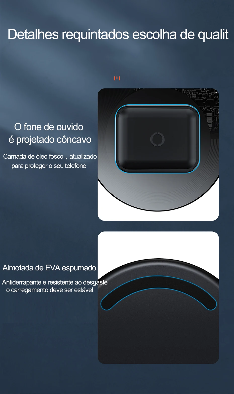 Carregador sem Fio Almofada de Carregamento sem Fio Visível para Samsung Carregamento para Airpods Duplo de 15w para Iphone Baseus xs xr Galaxy Note 10 Plus Nota 9 8 S10 s9 11 Pro Max x 19 Carregadores sem Fio