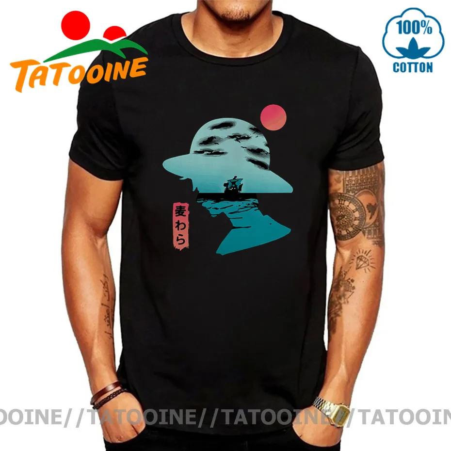 Tatooine японская футболка с изображением героев мультфильмов мужская манга