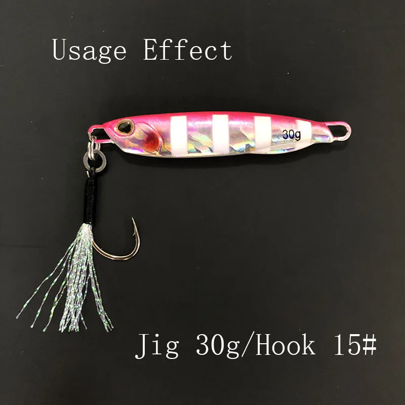 20pcs Assist Hook Fishing Lure Slow Jigging Solid Cast Jigs Barbed Single Jig  Hooks Thread Feather Pesca High Carbon Steel Peche - AliExpress