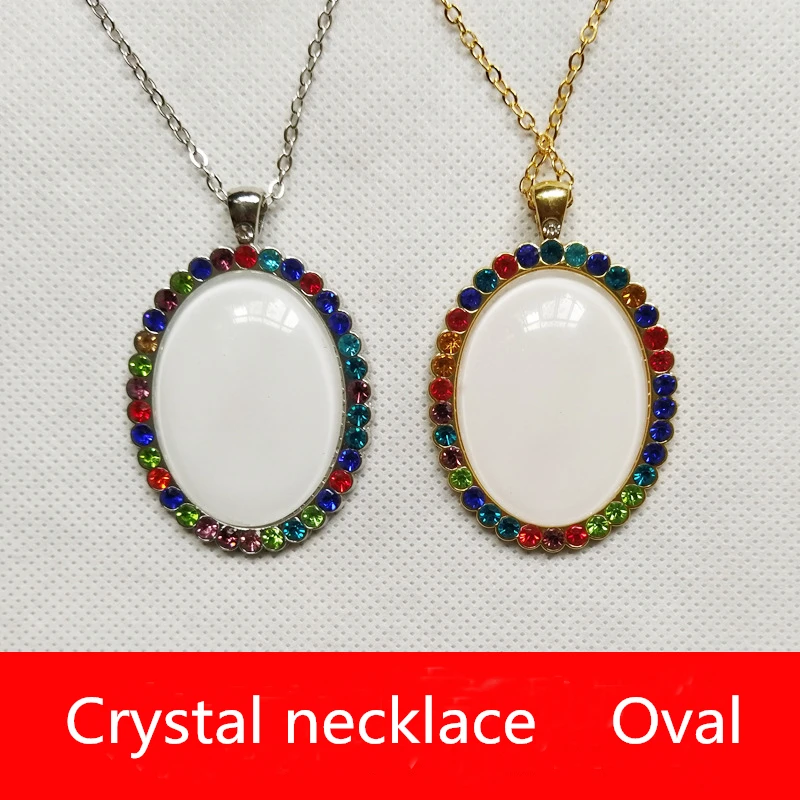 Пустые сублимации ожерелье для женщин ювелирные изделия теплопередача пустой Материал DIY подарок 20 шт./лот