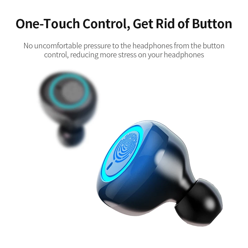 TWS 5 0 Bluetooth Wireless Earphone Sports Waterproof Sports Headset Touch Control Music Earbuds Headphones For Xiaomi Phone